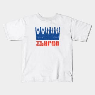 XLARGE Throwback Crown Design Distressed Kids T-Shirt